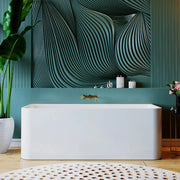 Belbagno - Belbagno Alto Freestanding Bathtub 1500mm - Semi Gloss White - Aqualux Bathrooms