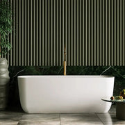 Belbagno - Belbagno Terriccio Freestanding Bathtub 1500mm - Matte White - Aqualux Bathrooms