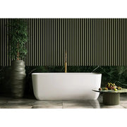 Belbagno - Belbagno Terriccio Freestanding Bathtub 1700mm - Matte White - Aqualux Bathrooms