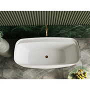 Belbagno - Belbagno Terriccio Freestanding Bathtub 1700mm - Matte White - Aqualux Bathrooms