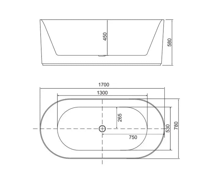 Belbagno - Belbagno Berg Freestanding Bathtub 1700mm - Soft Sand and Gloss White - Aqualux Bathrooms