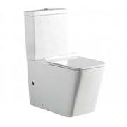 Belbagno - Belbagno Ardente-R Rimless Nano-Glaze Back To Wall Toilet Suite 680mm - Gloss White - Aqualux Bathrooms