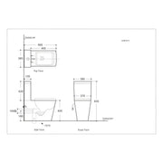 Belbagno - Belbagno Ardente-R Rimless Nano-Glaze Back To Wall Toilet Suite 680mm - Gloss White - Aqualux Bathrooms