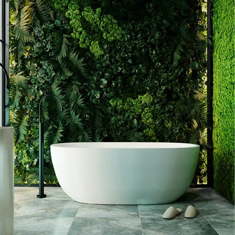 Belbagno - Belbagno Ally Freestanding Bathtub 1500mm - Semi Gloss White - Aqualux Bathrooms