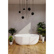 Belbagno - Belbagno Ally Freestanding Bathtub 1500mm - Semi Gloss White - Aqualux Bathrooms