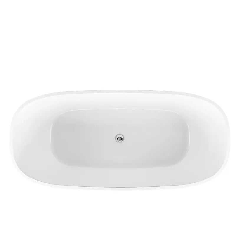 Belbagno - Belbagno Ally Freestanding Bathtub 1700mm - Semi Gloss White - Aqualux Bathrooms