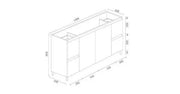 Mercio BIANCA Freestanding Vanity 1500mm (Gloss White) Mercio
