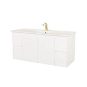 Mercio - BIANCA Wall Hung Vanity 1500mm (Gloss White) - Aqualux Bathrooms