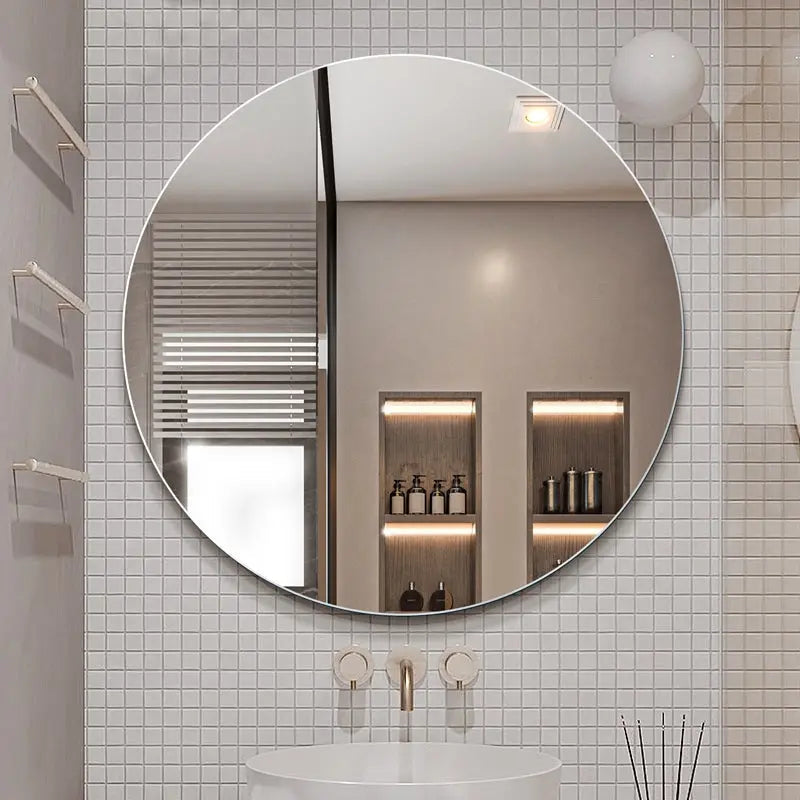 Round 70cm Pencil-edge Plain Mirror - Aqualux Bathrooms- Mercio