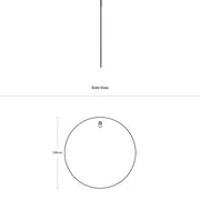 Round 70cm Pencil-edge Plain Mirror - Aqualux Bathrooms- Mercio
