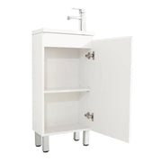 Mercio - BIANCA SLIM Freestanding Vanity 400mm (Gloss White) - Aqualux Bathrooms