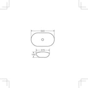 Boat 64 Oval Above Counter Basin - Aqualux Bathrooms- Mercio