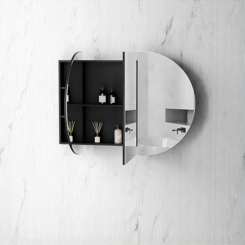 OTTI BONDI SHAVING CABINET BLACK OAK 1200X750MM