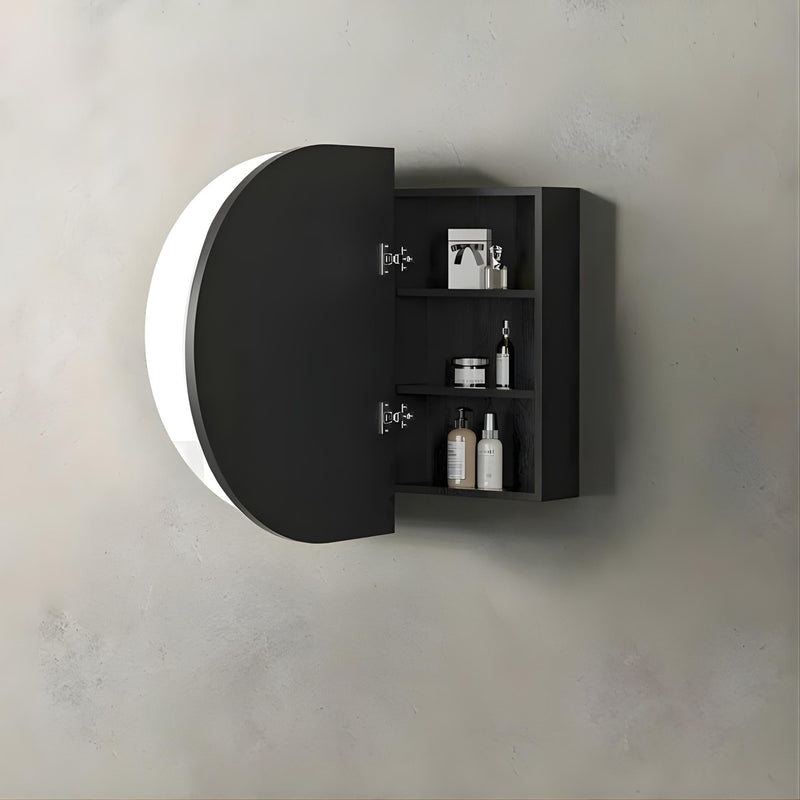 OTTI BONDI SHAVING CABINET BLACK OAK 900X600MM