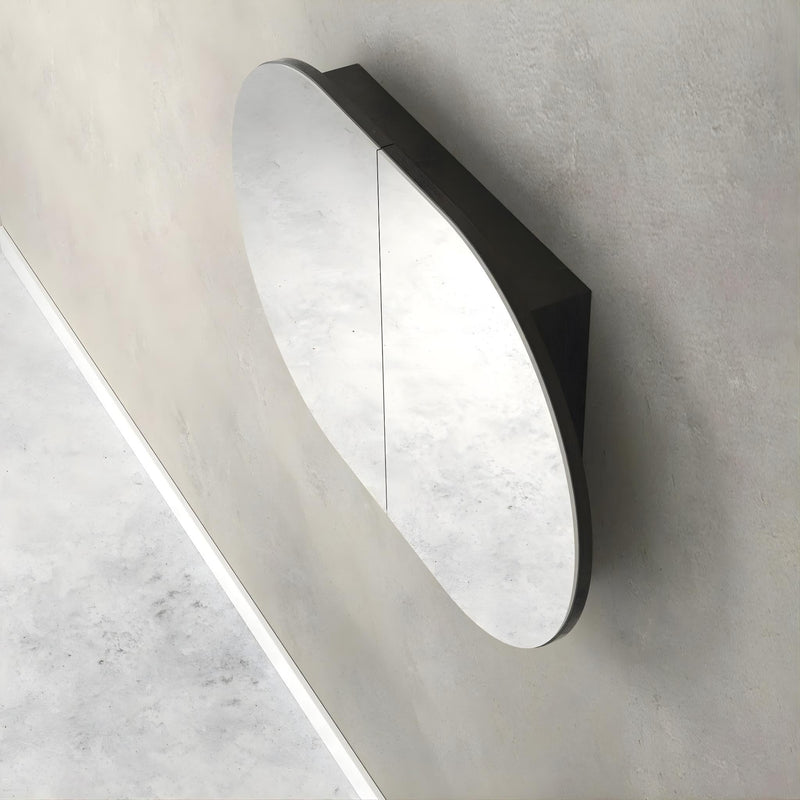 OTTI BONDI SHAVING CABINET BLACK OAK 900X600MM