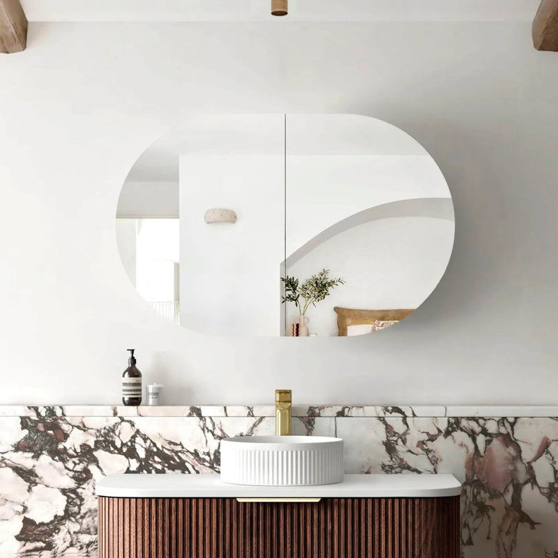 OTTI BONDI SABLE WALNUT SHAVING CABINET 900X600MM