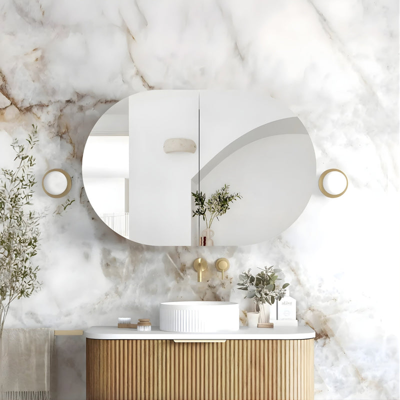 OTTI BONDI WOODLAND OAK SHAVING CABINET 900X600MM