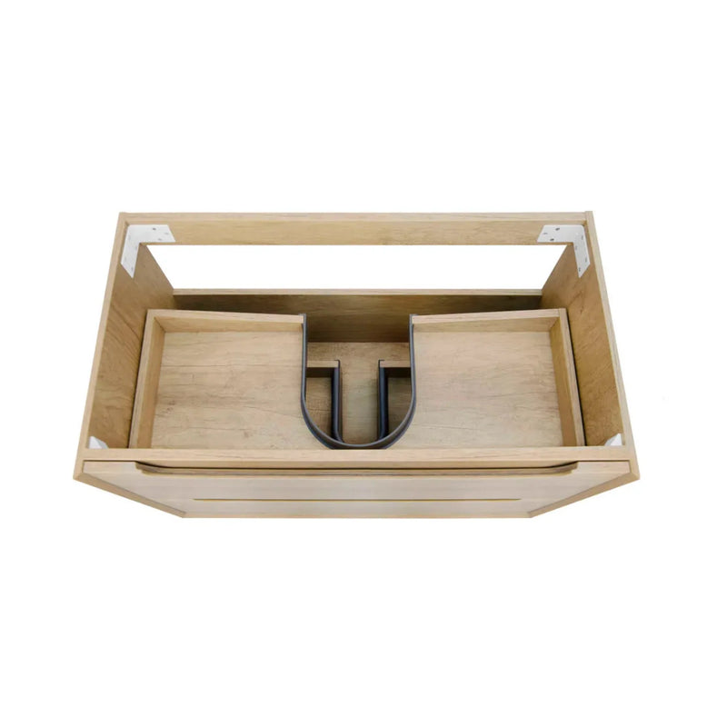 OTTI BYRON NATURAL OAK 600MM SINGLE BOWL FLOOR STANDING VANITY