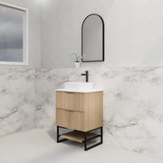 ABS Riva - Riva Bali Freestanding Vanity 600mm - American Oak - Aqualux Bathrooms