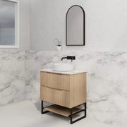 ABS Riva - Riva Bali Freestanding Vanity 750mm - American Oak - Aqualux Bathrooms