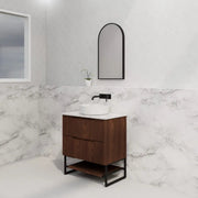 ABS Riva - Riva Bali Freestanding Vanity 750mm - Brown Oak - Aqualux Bathrooms