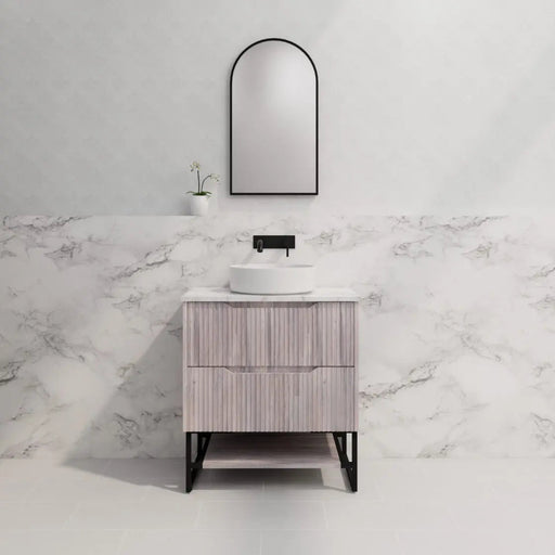 ABS Riva - Riva Bali Freestanding Vanity 750mm - White Oak - Aqualux Bathrooms