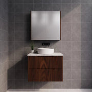 ABS Riva - Riva Bali Wall Hung Vanity 750mm - Brown Oak - Aqualux Bathrooms