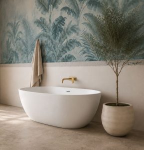 Pietra Bianca Bella Freestanding Stone Bath - view 2