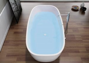 Pietra Bianca Bora Freestanding Stone Bath - view 4