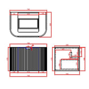 Avalon Wall Hung Vanity 750 (Matte White) - Aqualux Bathrooms- Poseidon