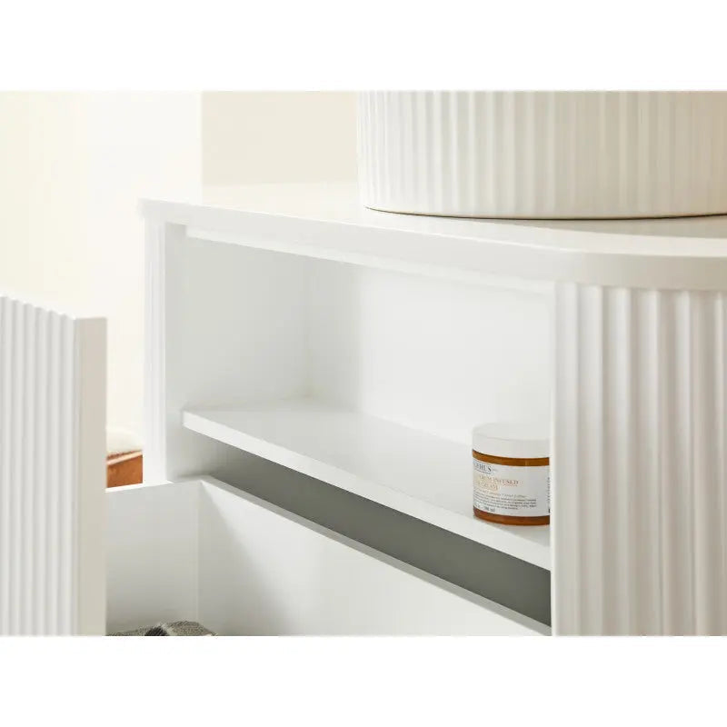 Avalon Wall Hung Vanity 900 (Matte White) - Aqualux Bathrooms- Poseidon