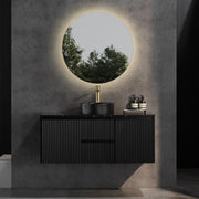 Brindabella Matte Black 1200mm Single Bowl Wall Hung Vanity - Beyond Bathware
