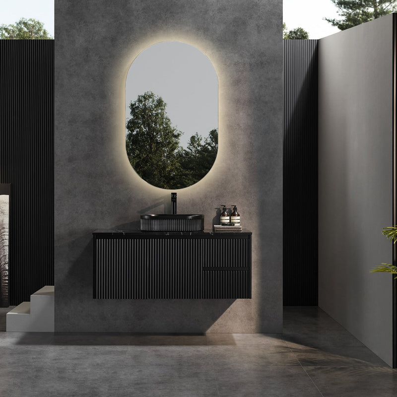 Brindabella Matte Black 1200mm Single Bowl Wall Hung Vanity - Beyond Bathware