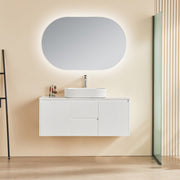 Brindabella Matte White 1200mm Single Bowl Wall Hung Vanity - Beyond Bathware