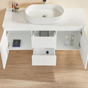 Brindabella Matte White 1200mm Single Bowl Wall Hung Vanity - Beyond Bathware