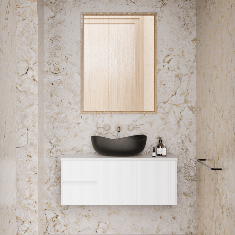 Brindabella Matte White 1200mm Single Bowl Wall Hung Vanity - Beyond Bathware