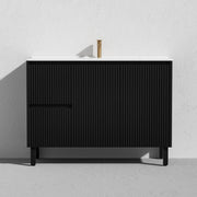 Brighton Freestanding Vanity 1200mm (Matte Black) - Aqualux Bathrooms- Poseidon