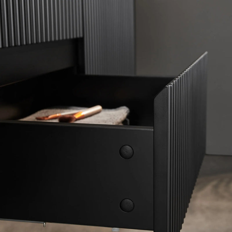 Brindabella Matte Black 1500mm Double Bowl Wall Hung Vanity - Beyond Bathware