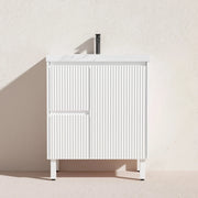 Brighton Freestanding Vanity 750mm (Matte White) - Aqualux Bathrooms- Poseidon