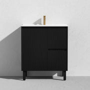 Brighton Freestanding Vanity 750mm (Matte Black) - Aqualux Bathrooms- Poseidon