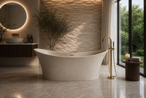 Crown Freestanding Stone Bath by Pietra Bianca