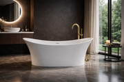 Pietra Bianca Crown Freestanding Stone Bath - view 4