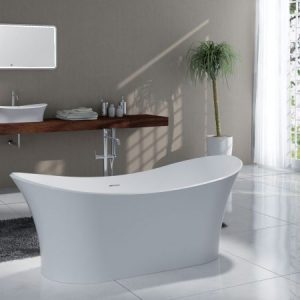 Pietra Bianca Crown Freestanding Stone Bath - view 5