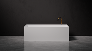 Pietra Bianca Cube Freestanding Stone Bath - view 2