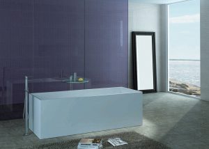 Cube Freestanding Stone Bath by Pietra Bianca - view 2