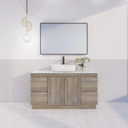 ABS Riva Riva DFL2 Single Bowl Freestanding Vanity 1500mm - Dark Oak