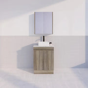 ABS Riva Riva MFL2 Freestanding Vanity 600mm - Dark Oak