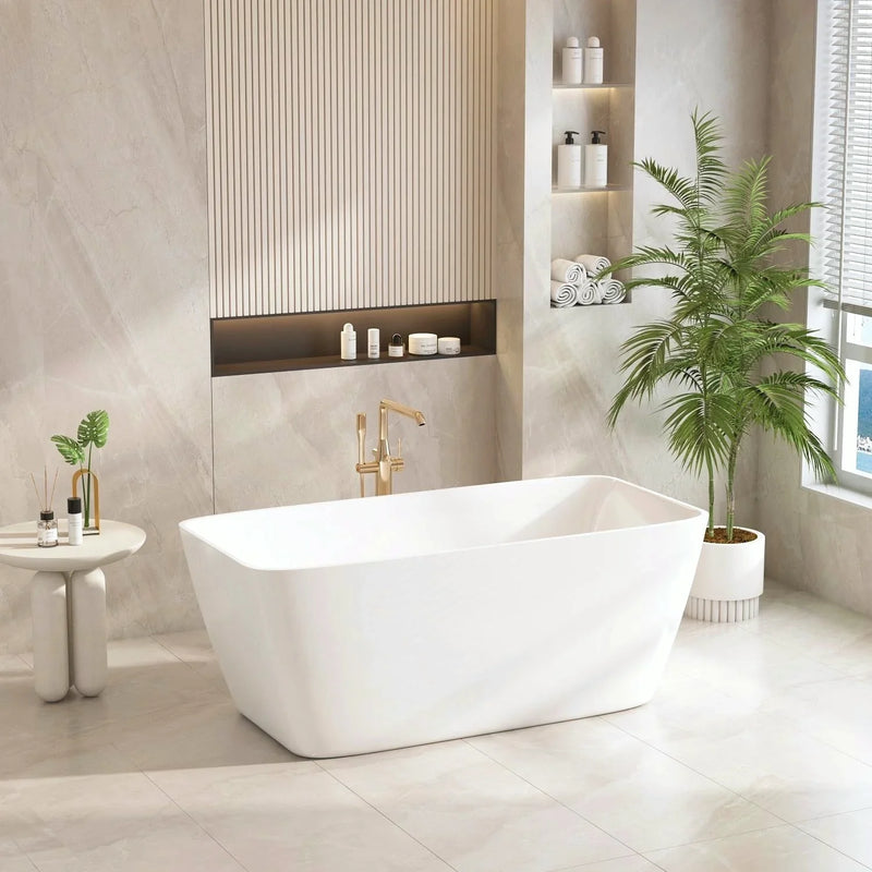 Mercio VENICE Gloss White Freestanding Bathtub 1500mm - Beyond Bathware
