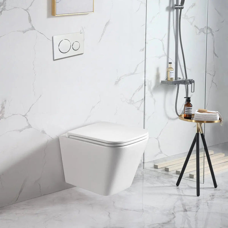 Enox66 Wall Hung Toilet Pan - Aqualux Bathrooms- Mercio