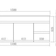 Evie Single Bowl Wall Hung Vanity 1500 - Aqualux Bathrooms- Poseidon